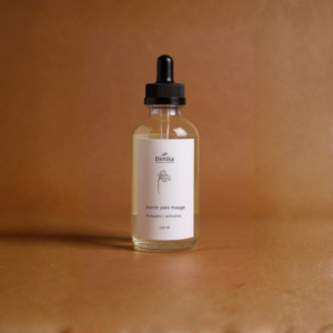 Aceite para masaje relajante antiestrés Biotika 120 ml con lavanda cedro geranio e incienso, aromaterapia natural Paraguay